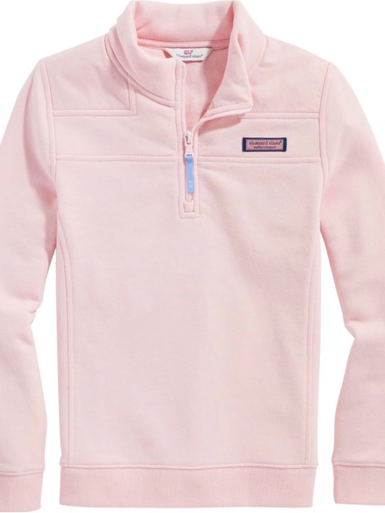 Vineyard Vines Tops - Vineyard Vines Light Pink Quarter-Zip Pullover